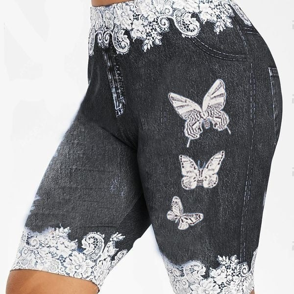 butterfly print leggings