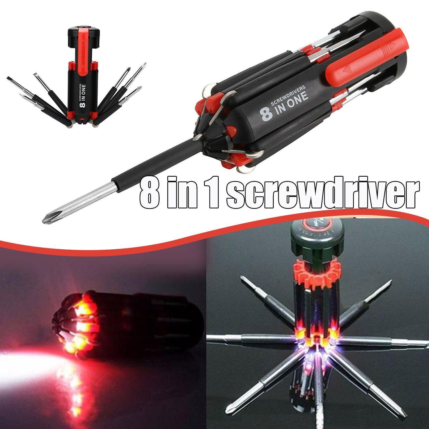 car supplies 8 in 1 screwdriver