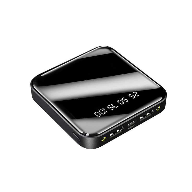 mini power bank 20000 mah portable mirror digital display power bank