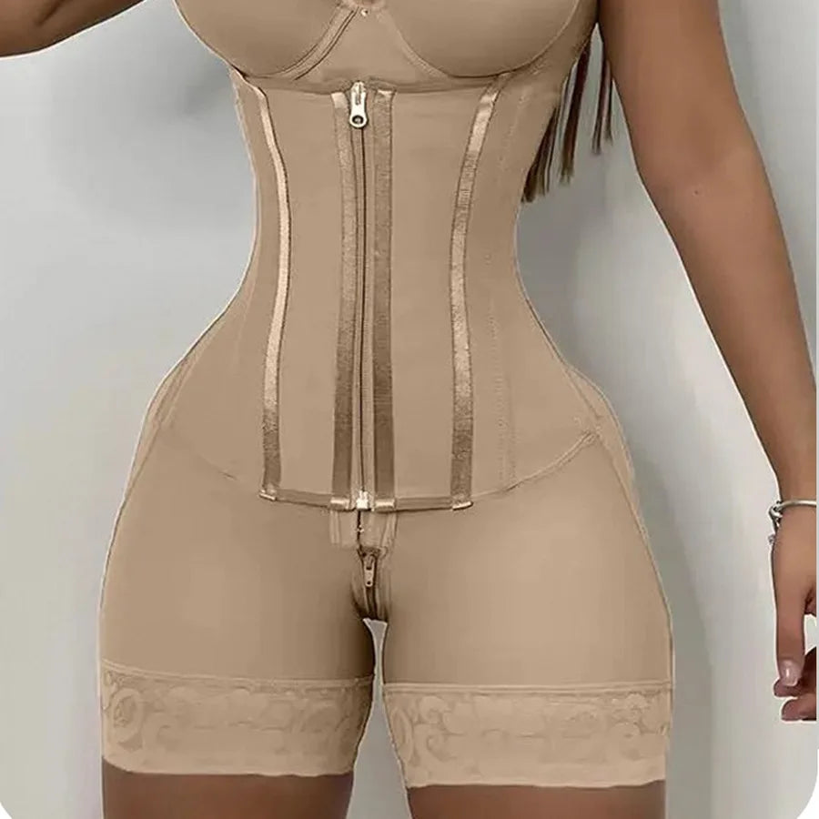 Female Colombian Fajas Straps High Compression Belly Control Whole Body Slimming Shaperwear