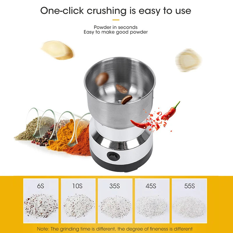 Mini Electric Grinder Household 300ml Ultrafine Baby Food Pulverizerain Mill 2/4 Blades