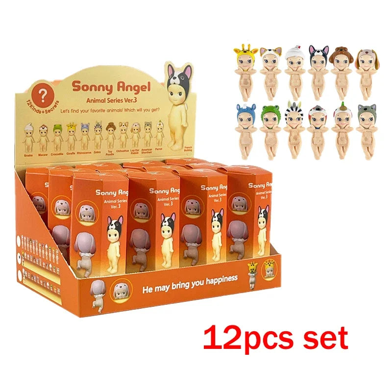Sonny Angel Animal Posture Series Mystery Box Mini Anime Character Decorations Doll Fans Kids Christmas Birthday Gifts
