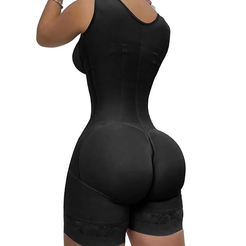 Female Colombian Fajas Straps High Compression Belly Control Whole Body Slimming Shaperwear