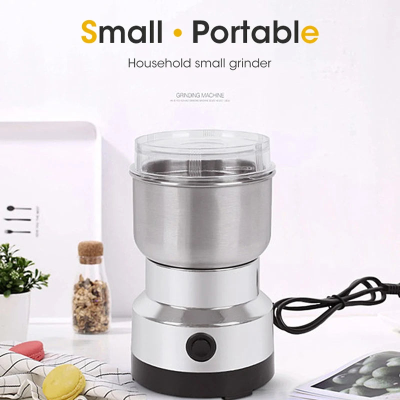 Mini Electric Grinder Household 300ml Ultrafine Baby Food Pulverizerain Mill 2/4 Blades