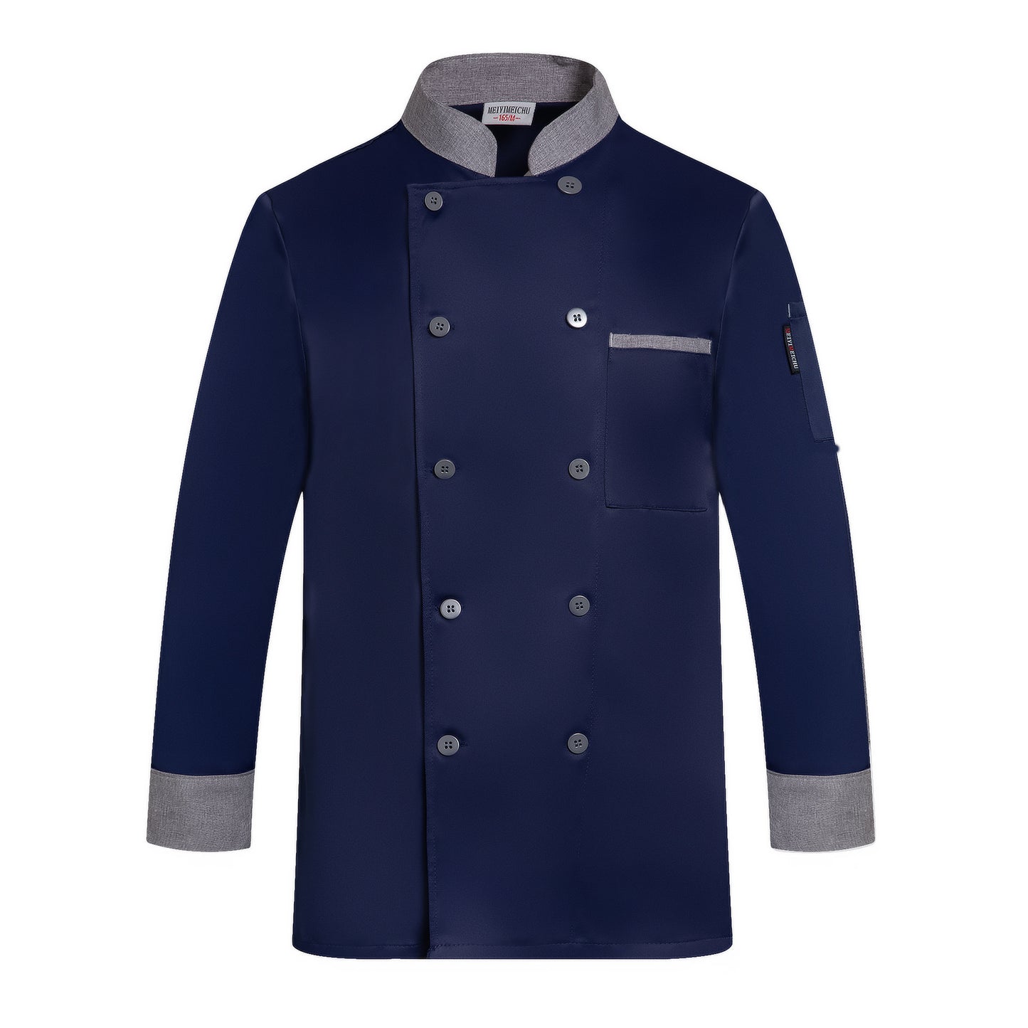 medium sleeved long sleeved senior chef work clothes for men