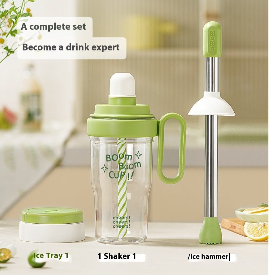 shaker comes with ice tray ice muddler stick