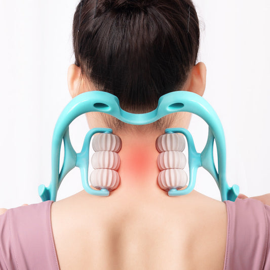 multifunctional manual six -wheel neck massages massage relieve roller massage