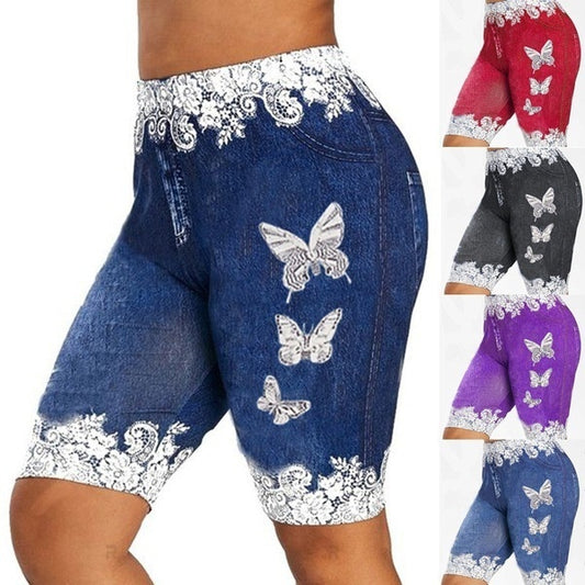 butterfly print leggings