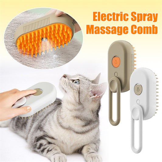cat steam brush steamy dog brush 3 in 1 electrrc spray cat