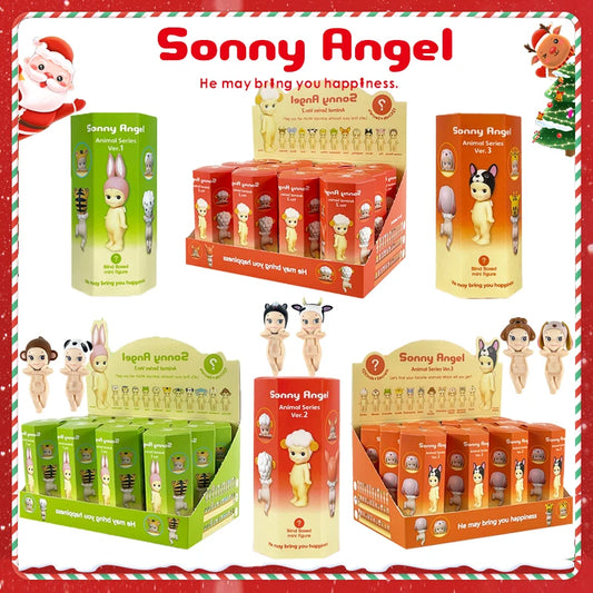 Sonny Angel Animal Posture Series Mystery Box Mini Anime Character Decorations Doll Fans Kids Christmas Birthday Gifts