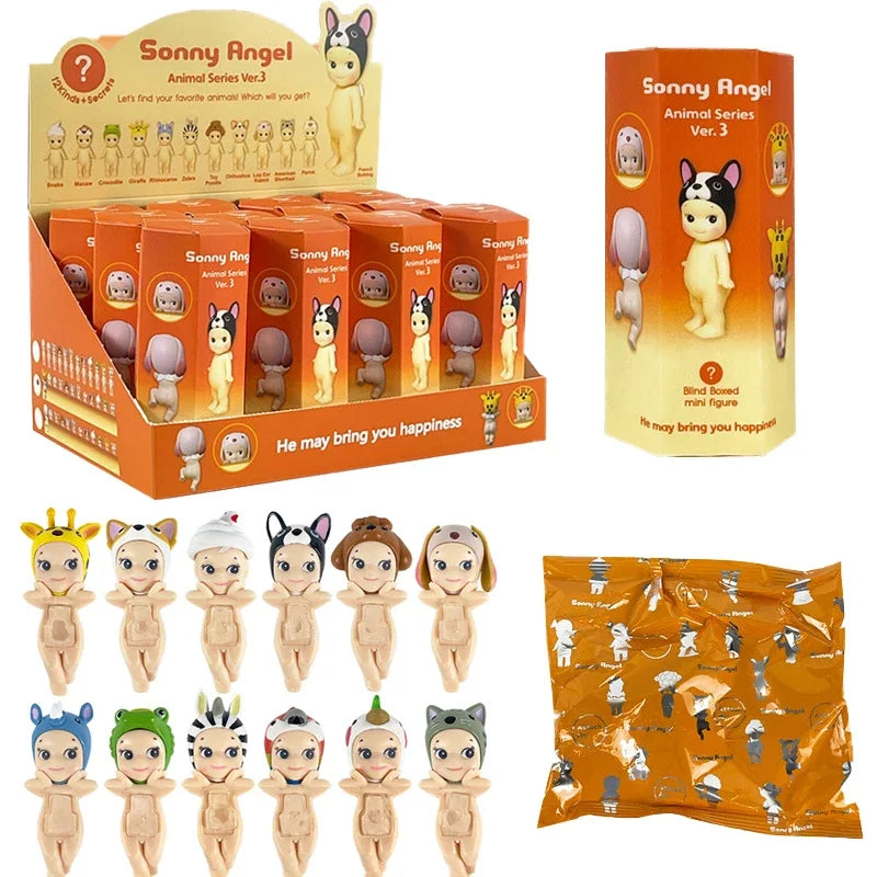 Sonny Angel Animal Posture Series Mystery Box Mini Anime Character Decorations Doll Fans Kids Christmas Birthday Gifts