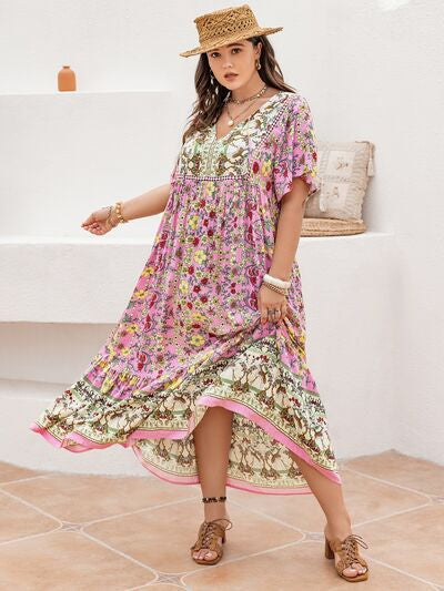 bohemian leisure vacation women,s full-length dress